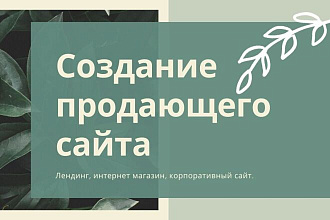 Создам продающий сайт