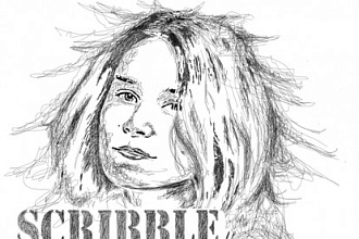 Выполню портрет в стиле Scribble Art