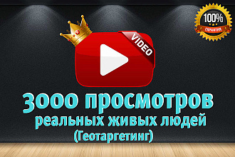 3000 просмотров реальных живых людей, Геотаргетинг