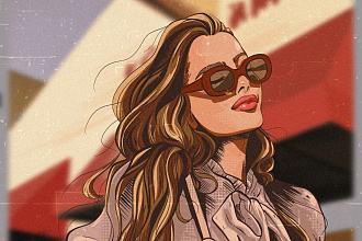 Портрет в стиле Pop Art