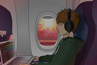 Создам lo-fi loop анимацию с бесконечным циклом под вашу музыку