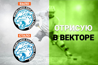 Отрисую, картинку, рисунок, любое изображение в векторе