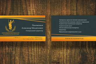 Создам два варианта визитки