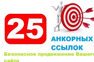 Продвижение в ТОП по запросу с помощью 25 анкорных ссылок