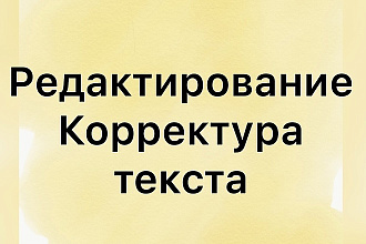 Корректура и редактура любого текста от филолога
