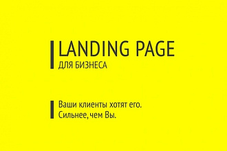Продающий уникальный адаптивный дизайн ДЛЯ landing PAGE