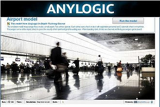 Разработаю модель на anylogic
