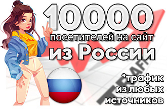 Трафик на сайт из России. Посетителей из поисковиков