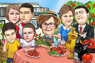Рисунки, шаржи на заказ