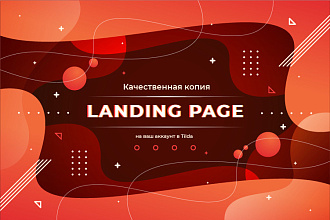 Качественная копия Landing Page на Tilda