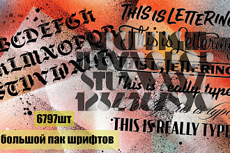 Пак шрифтов 6797 шт
