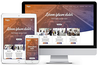 Верстка Landing page по макету PSD