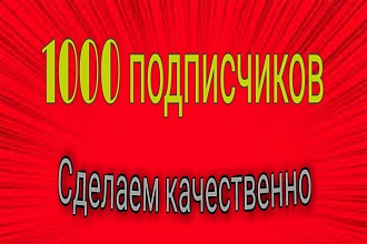 1000 русскоязычных инстаграм подписчиков