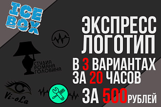 Экспресс логотип в 3 вариантах