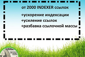 От 2000 Indexer ссылок на ваш проект или ваши ссылки