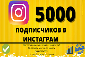 5000 подписчиков в инстаграм гарантия
