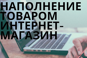 Наполнение интернет-магазина товаром