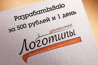 Экспресс разработка уникальных логотипов