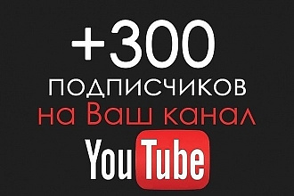 Быстрые подписчики на ютубе до 300 шт