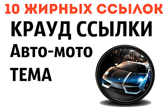 10 жирных крауд ссылок автомобильной темы