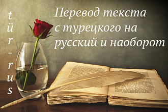 Перевод с турецкого от носителя языка. 1 услуга - 1800 знаков