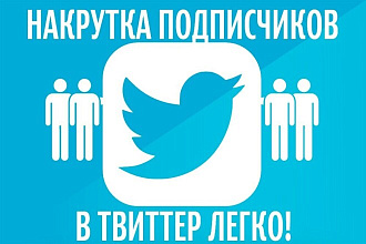 300 живых подписчиков для вашего профиля в Twitter