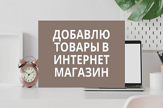 Наполню Ваш сайт товарами