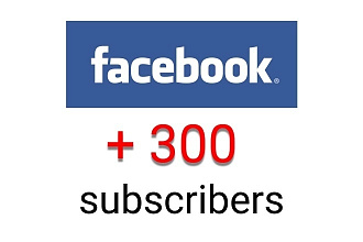 300 подписчиков в паблик на facebook