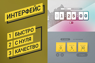 Создам уникальный дизайн интерфейса. Быстро, с нуля, качественно