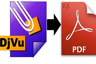 Переконвертирую djvu в PDF