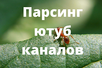 Парсинг ютуб каналов по ключевому запросу