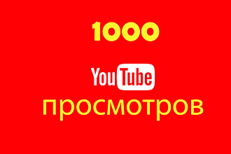 +1000 просмотров на YouTube