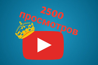 Добавлю 2500 просмотров в Youtube