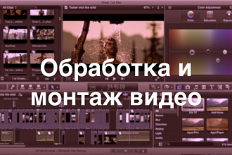 Обработка и монтаж видео любой сложности