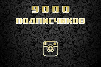9000 инстаграм подписчиков