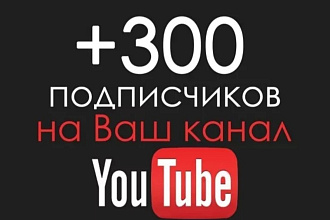 300 подписчиков YouTube