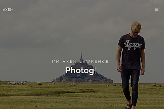 Тема Аксен - Personal Portfolio WordPress Theme