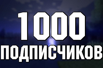 1000 живых и качественных подписчиков в