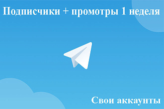 Телеграм подписчики и просмотры своими аккаунтами