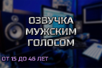 Озвучка голосом 15-46 лет