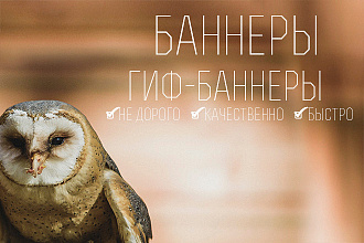 2 баннер по цене одного, GIF-баннер не дорого, качественно