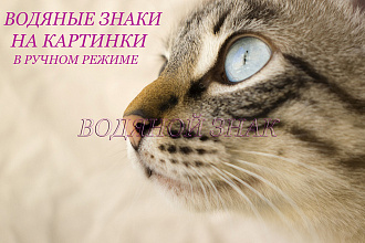 Добавлю водяной знак на Ваши изображения