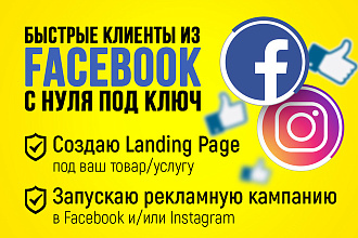 Продажи в Facebook вашего товара или услуги на моём Landing Page