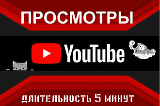 Просмотры YouTube - 5 минут