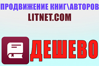 Продвижение автора и книг Litnet.com
