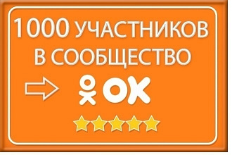 1000 подписчиков в одноклассниках