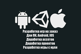 Разработка игр на заказ на платформе Unity