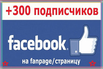 300 подписчиков в паблик на Facebook