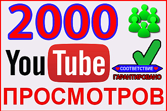 2000+ HQ YouTube views on your video for lifetime