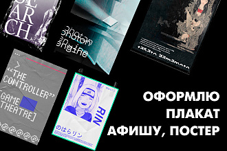 Оформлю плакат, афишу, постер